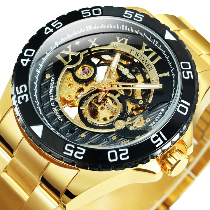 Classy Mechanical Watches for Men with Exposed Skeleton Dial - Dazpy