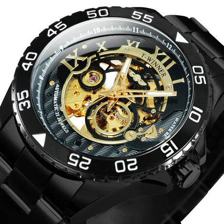 Classy Mechanical Watches for Men with Exposed Skeleton Dial - Dazpy