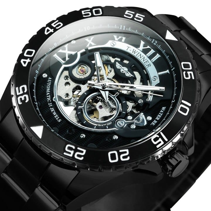 Classy Mechanical Watches for Men with Exposed Skeleton Dial - Dazpy