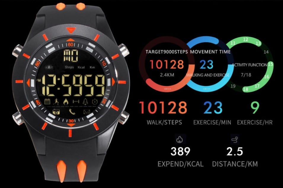 Men's Trendy Waterproof Smart Watches - Dazpy