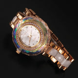 Women's Ceramic and Rhinestones Watch - Dazpy