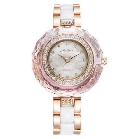 Women's Ceramic and Rhinestones Watch - Dazpy