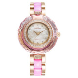 Women's Ceramic and Rhinestones Watch - Dazpy