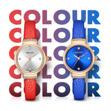 Women's Matte Leather Strap Watches - Dazpy