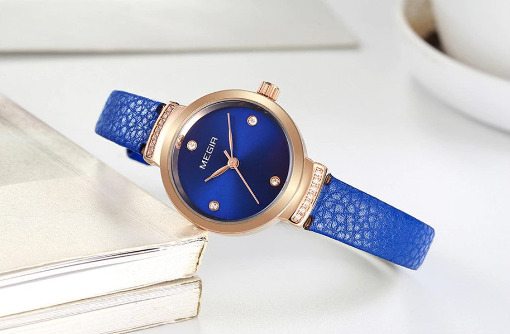 Women's Matte Leather Strap Watches - Dazpy