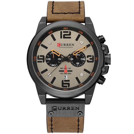 Quartz Wristwatches for Men with Leather Strap - Dazpy