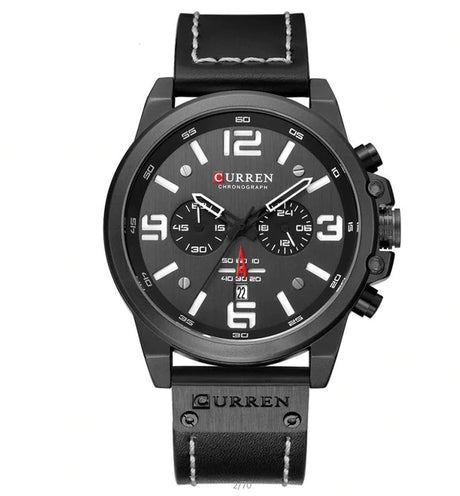 Quartz Wristwatches for Men with Leather Strap - Dazpy