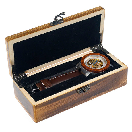 Automatic Mechanical Men's Bamboo Watch - Dazpy