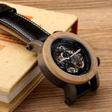 Automatic Mechanical Men's Bamboo Watch - Dazpy