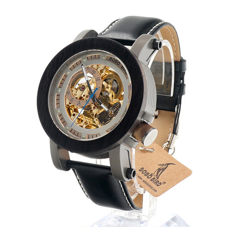 Automatic Mechanical Men's Bamboo Watch - Dazpy