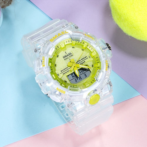 Women's 50M Waterproof Transparent Watches - Dazpy