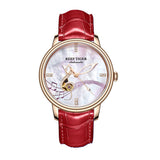 Women's Casual Automatic Watches with Leather Strap - Dazpy