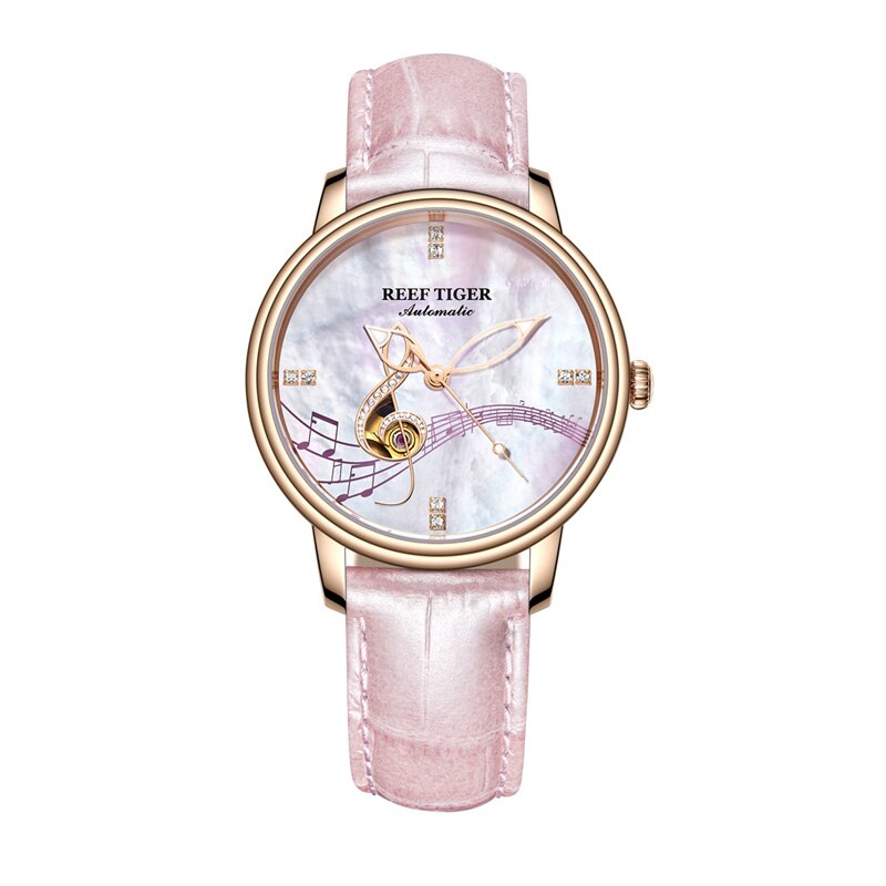 Women's Casual Automatic Watches with Leather Strap - Dazpy