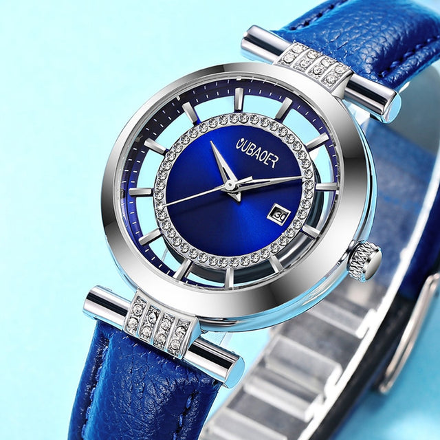 Transparent Dial and Leather Band Watches - Dazpy