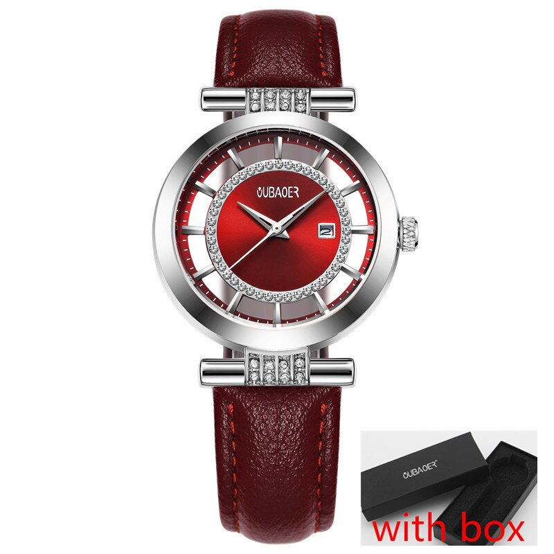 Transparent Dial and Leather Band Watches - Dazpy