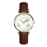 Women's Pearl Dragonfly Decorated Watch - Dazpy