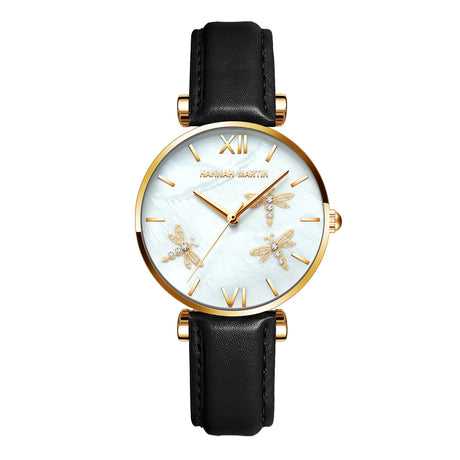 Women's Pearl Dragonfly Decorated Watch - Dazpy