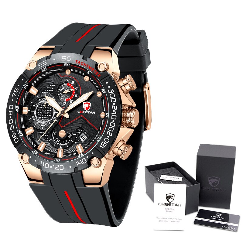 Men's Waterproof Sport Style Quartz Watch - Dazpy