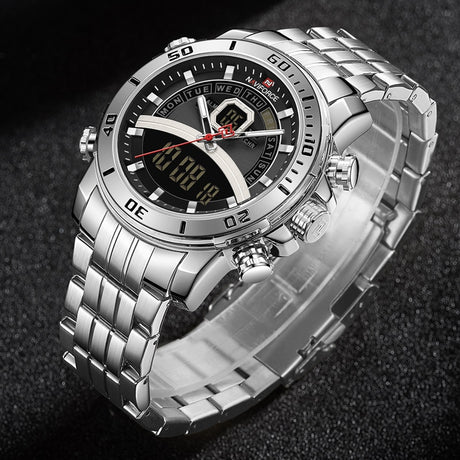 Men's Stainless Steel Tactical Watches - Dazpy