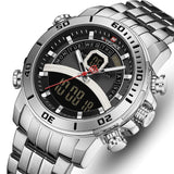 Men's Stainless Steel Tactical Watches - Dazpy