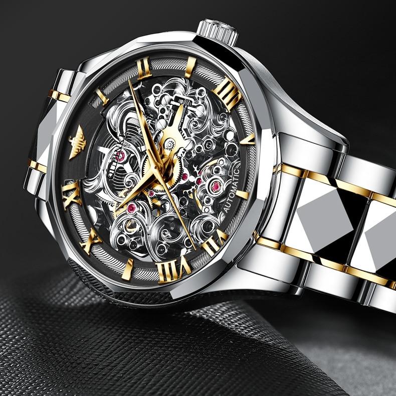 Men's Automatic Mechanical Skeleton Watch - Dazpy