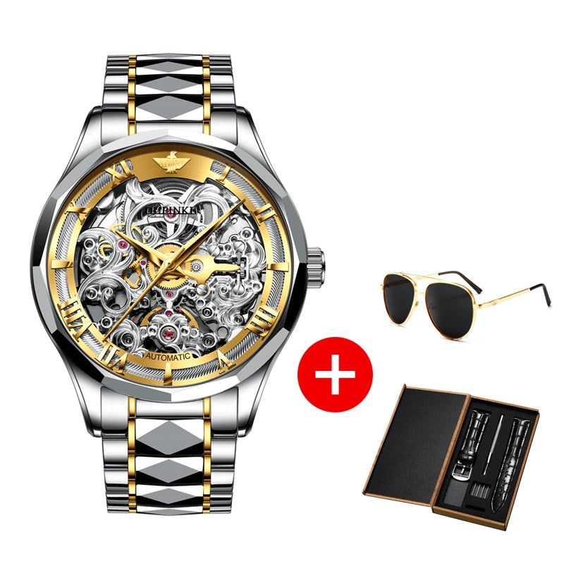 Men's Automatic Mechanical Skeleton Watch - Dazpy