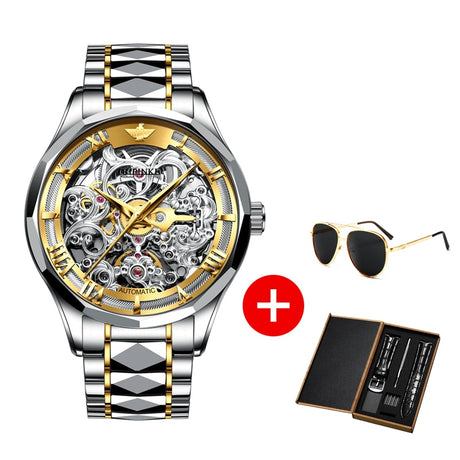 Men's Automatic Mechanical Skeleton Watch - Dazpy