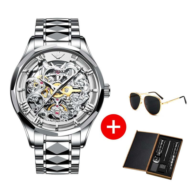 Men's Automatic Mechanical Skeleton Watch - Dazpy