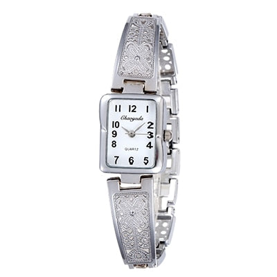 Women's Patterned Stainless Steel Bracelet Watch - Dazpy