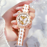 Women's Butterfly Dial Mechanical Watch - Dazpy