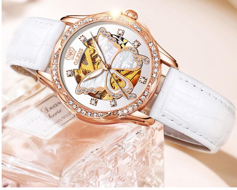 Women's Butterfly Dial Mechanical Watch - Dazpy