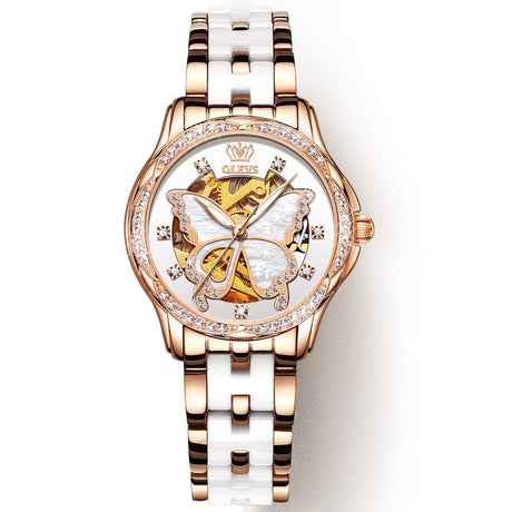 Women's Butterfly Dial Mechanical Watch - Dazpy