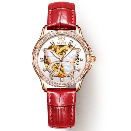 Women's Butterfly Dial Mechanical Watch - Dazpy