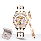 Women's Butterfly Dial Mechanical Watch - Dazpy