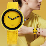 Colorful Watch with Leather Band - Dazpy