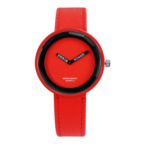 Colorful Watch with Leather Band - Dazpy