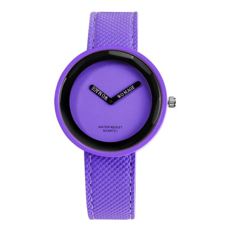 Colorful Watch with Leather Band - Dazpy