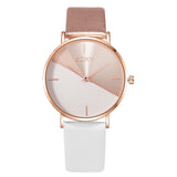 Women's Watch with Leather Band - Dazpy