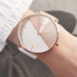 Women's Watch with Leather Band - Dazpy