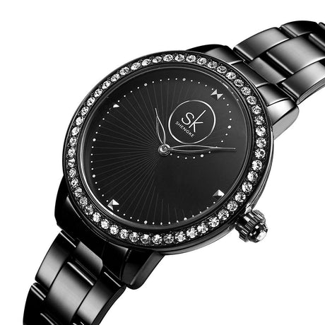 Women's Crystal Dial Quartz Watches - Dazpy