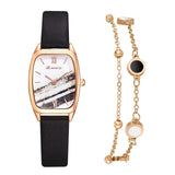 Women's Shell Dial Watch with Bracelet - Dazpy