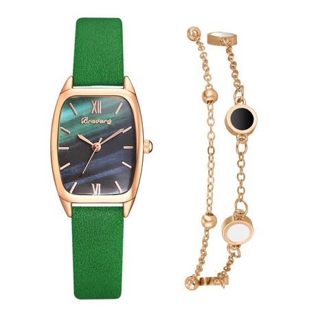 Women's Shell Dial Watch with Bracelet - Dazpy