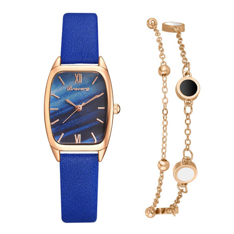 Women's Shell Dial Watch with Bracelet - Dazpy