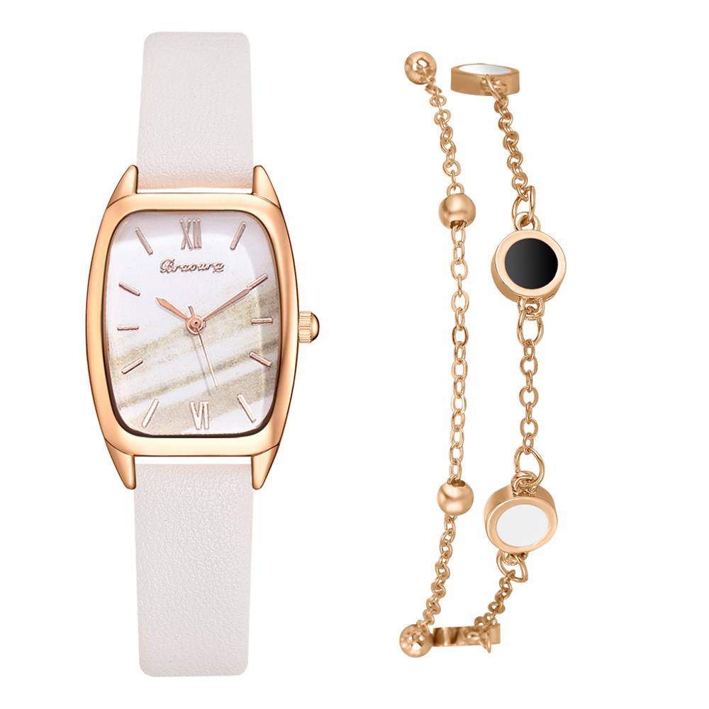 Women's Shell Dial Watch with Bracelet - Dazpy