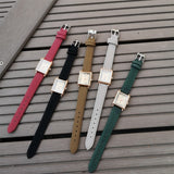 Women's Square Dial Leather Strap Watches - Dazpy