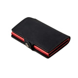 RFID ID Bank Card Holder PU Mini Metal Wallet - Dazpy