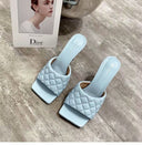 Diamond square head Roman slippers