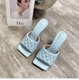 Diamond square head Roman slippers - Dazpy