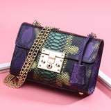 Lock chain small square bag - Dazpy