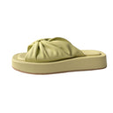 Lazy People Drag And Wear Beach Slippers Outside For Leisure